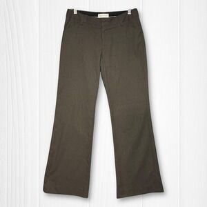 Gap Perfect Trouser Pinstripe Flare Stretch Pants Women's 2R Brown